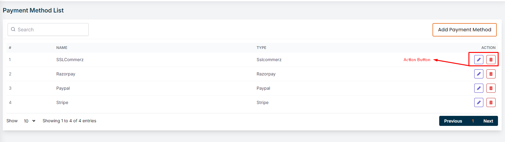 Edit Payment Method